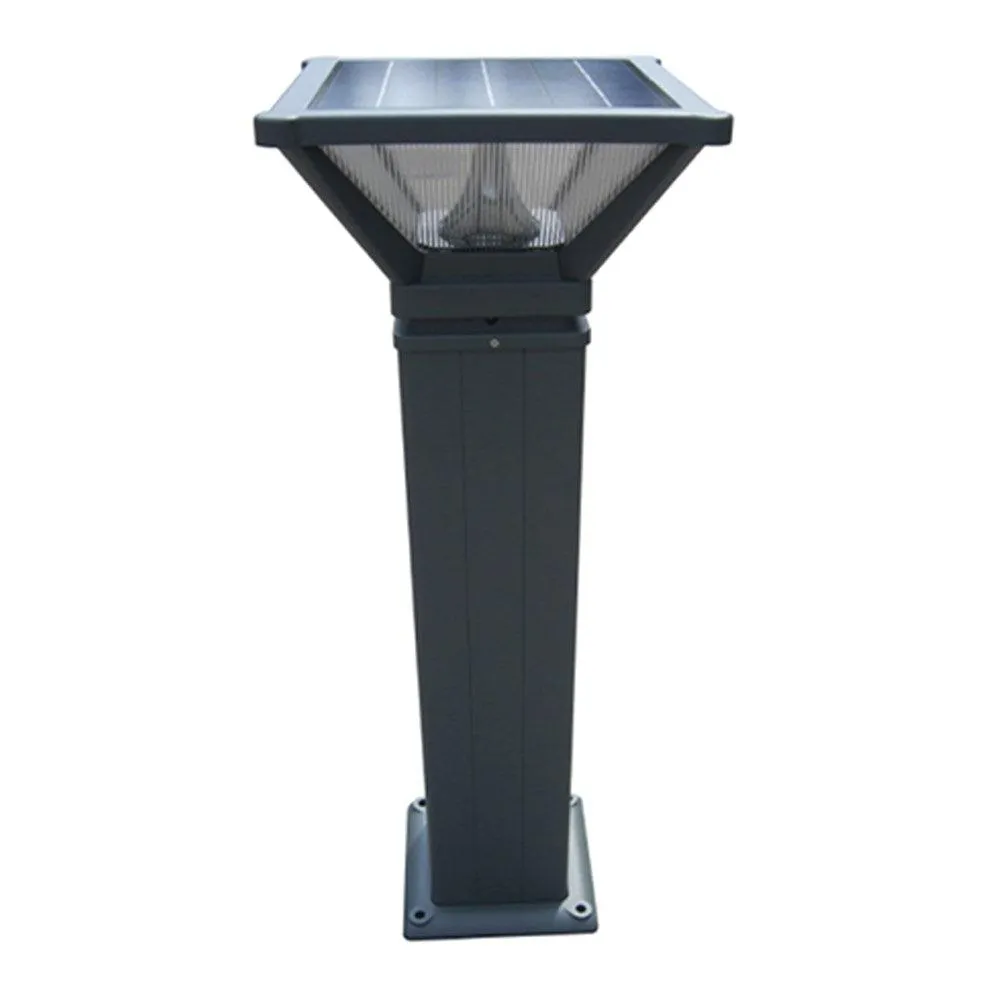 006 Series LED Solar Bollard Light in Black