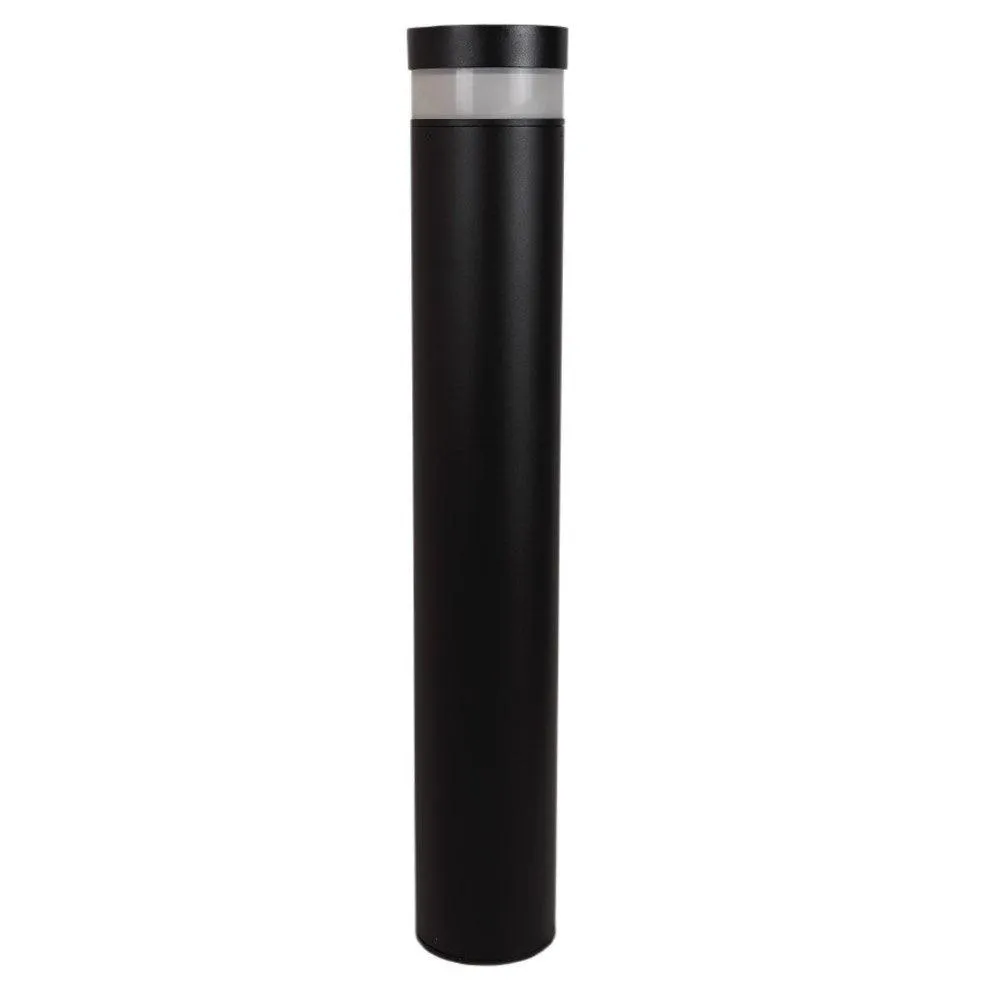 015 Series LED Solar Bollard Light CCT in Black