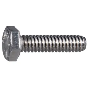 1/4"-20 x 1" 316 Stainless Steel Coarse Thread Hex Cap Screws (12 pcs.)