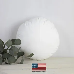 14" | Round Pillows Insert | Indoor Outdoor Hypoallergenic Polyester Pillow Insert | Quality Insert | Round Pillow Form | Round Pillow