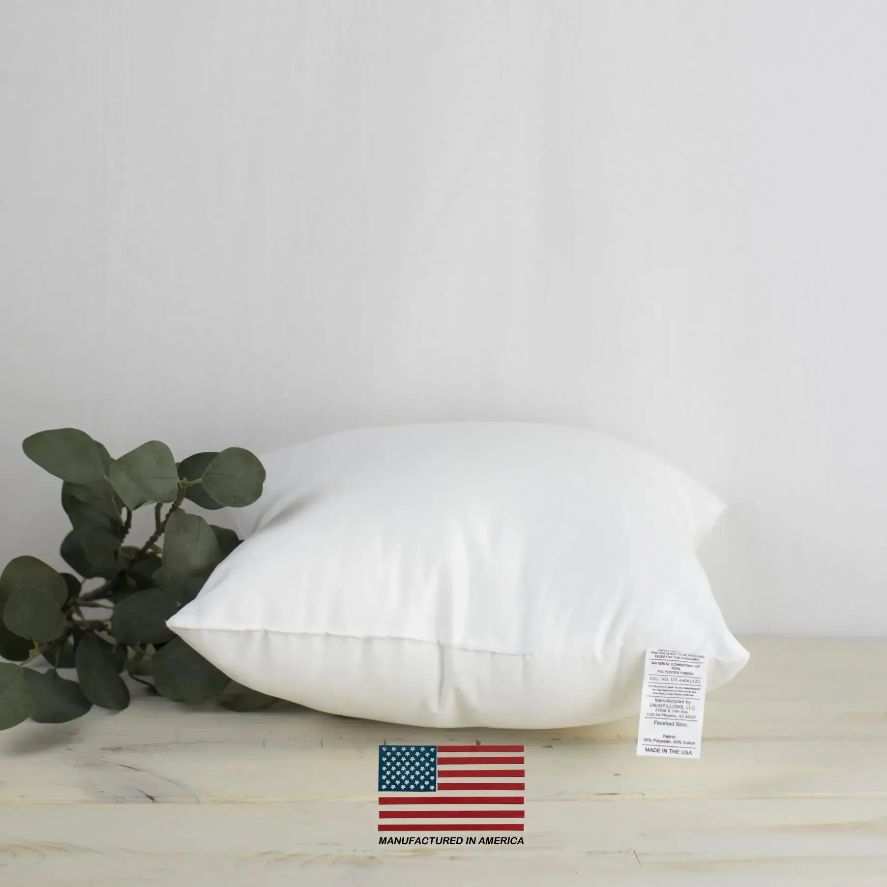 16x16 | Indoor Outdoor Hypoallergenic Polyester Pillow Insert | Quality Insert | Pillow Inners | Throw Pillow Insert | Square Pillow Inserts