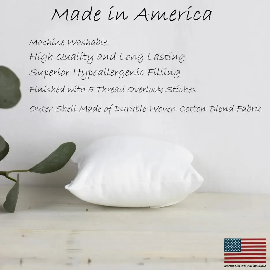 18x18 | Square Angel Hair Insert | Indoor Outdoor Down Alternative Hypoallergenic Pillow Insert | Quality Insert | Premium Insert