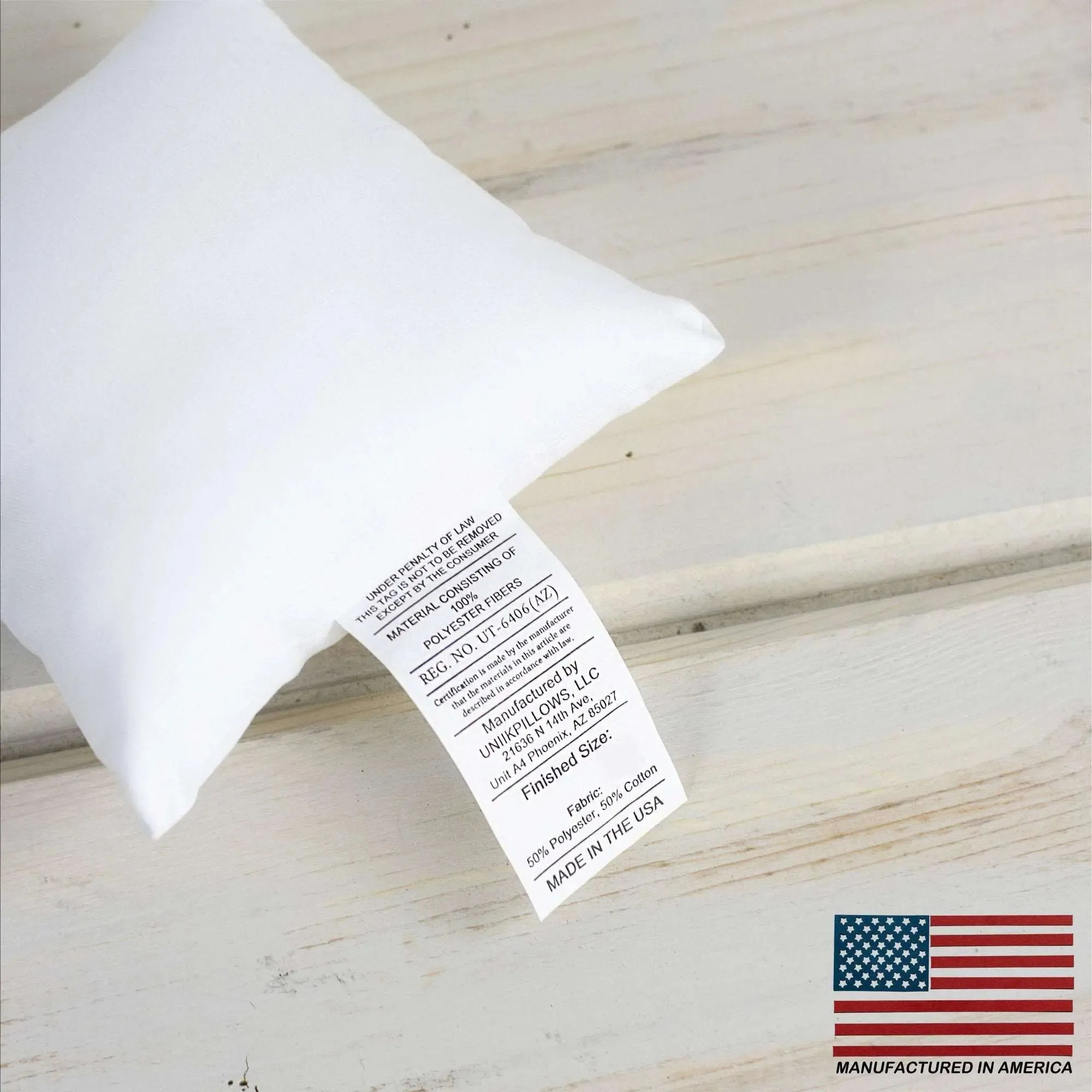 18x18 | Square Angel Hair Insert | Indoor Outdoor Down Alternative Hypoallergenic Pillow Insert | Quality Insert | Premium Insert