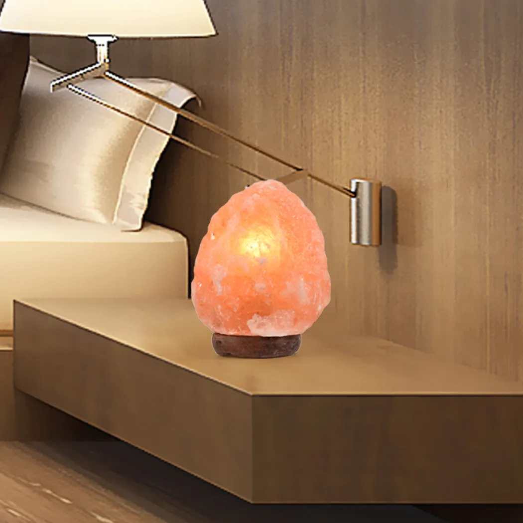 2 Pcs 3-5 kg Himalayan Salt Lamp Rock Crystal Natural Light Dimmer Switch