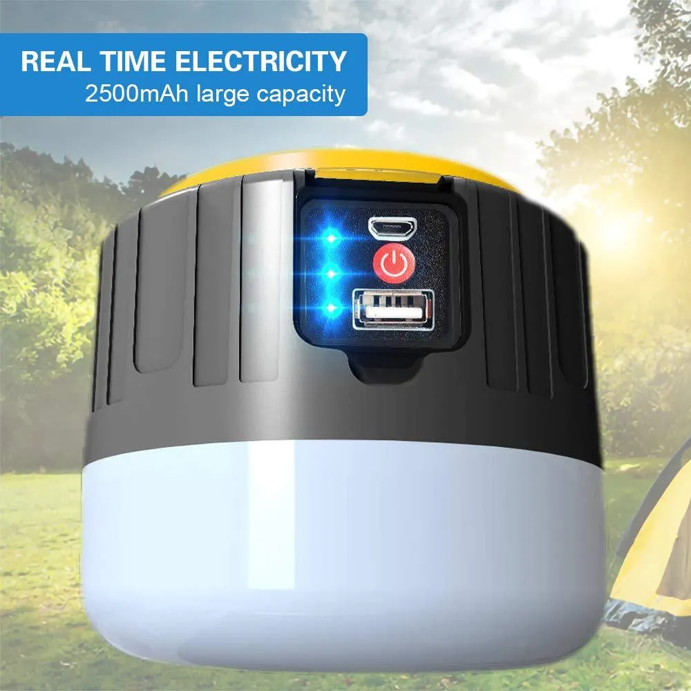 2024 Update Solar Lantern Flashlights Charging For Phone, USB Rechargeable Led Camping Lantern