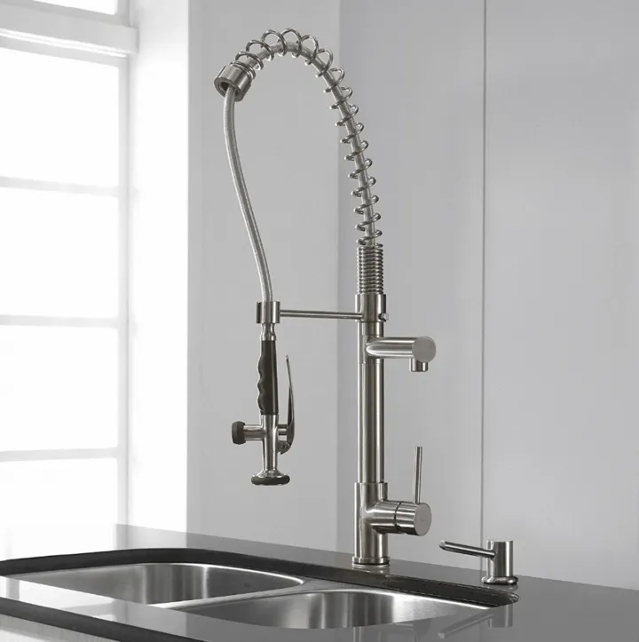 28.5" Chrome Swivel Spout Modern Kitchen Faucet 5800-55s