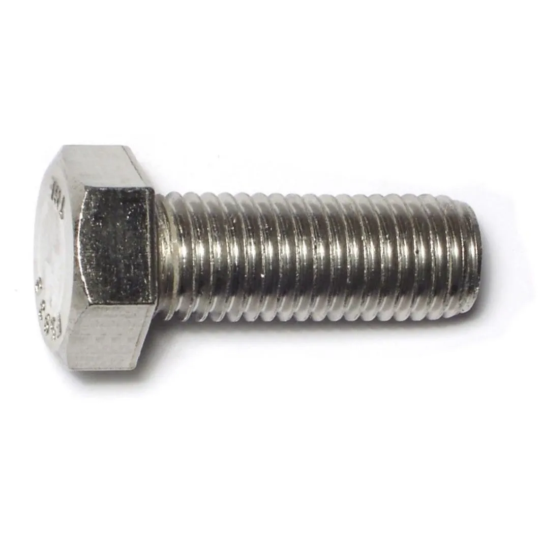 3/4"-10 x 2" 18-8 Stainless Steel Coarse Thread Hex Cap Screws (3 pcs.)