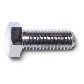 3/8"-16 x 1" Chrome Grade 5 Hex Cap Screws (10 pcs.)