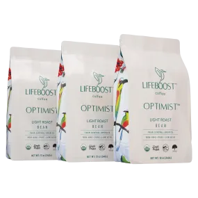 3x Optimist Light Roast Coffee 12 oz Bag - Healthy Coffee 50% OFF ot2e-s