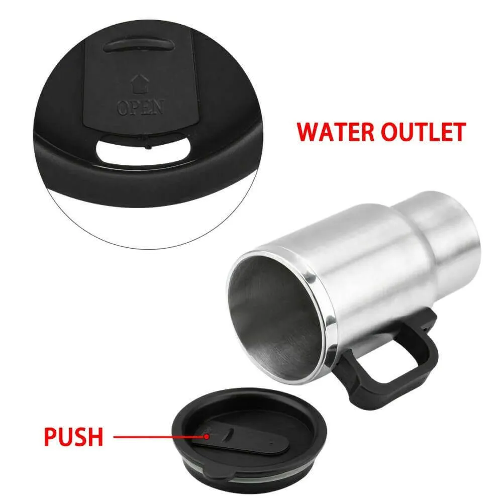 500ML Electric In-car Stainless Steel Travel Heated Mug