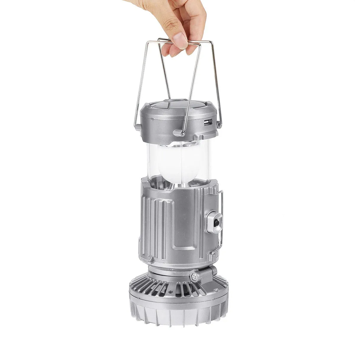 6 in 1 Portable Outdoor LED Camping Lantern With Fan