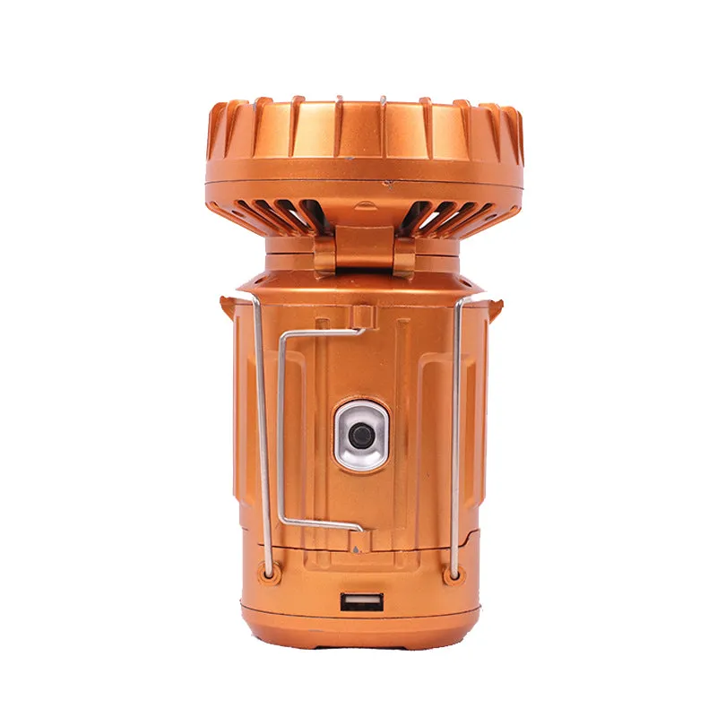 6 in 1 Portable Outdoor LED Camping Lantern With Fan