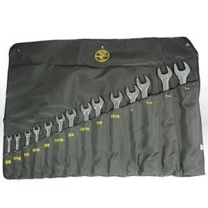 68406 Klein Tools Combination Wrench Set,Size 14 pc,Steel,Chrome Plated