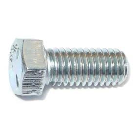 7/16"-14 x 1" Zinc Plated Grade 5 Steel Coarse Thread Hex Cap Screws