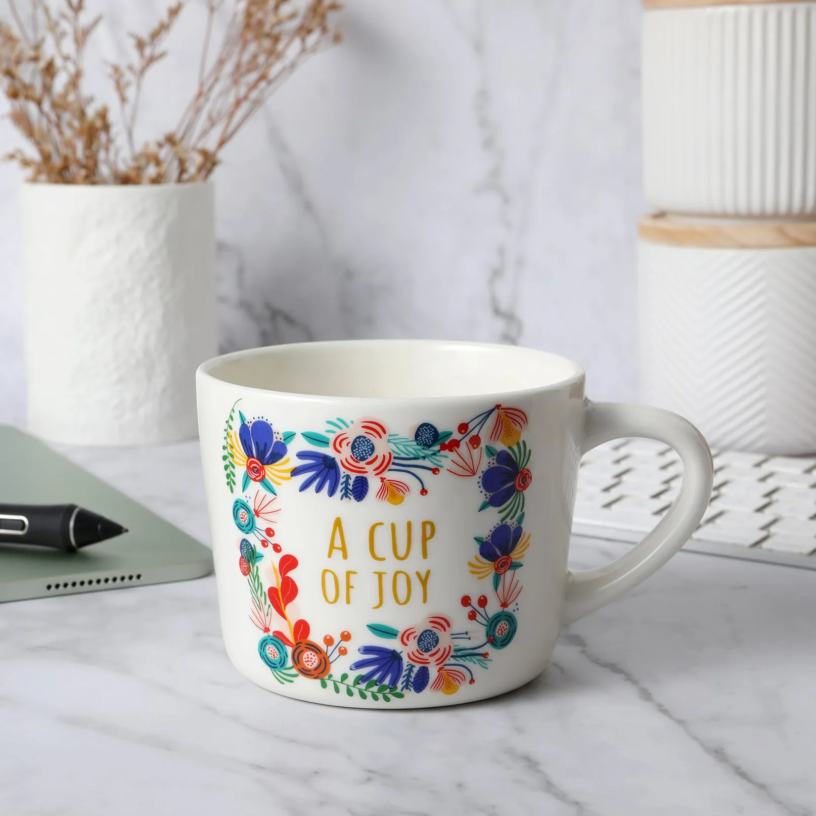 'A Cup Of Joy' Printed Mug 400ml