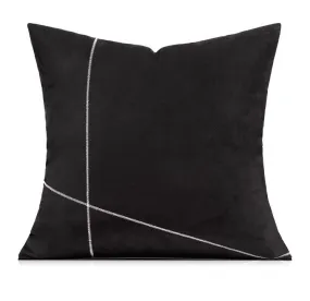 Abstract Decorative Throw Pillows for Living Room, Black Modern Pillows for Couch, Large Modern Sofa Pillow Cases, Decorative Pillow Covers