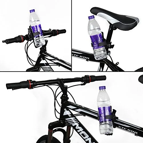 Accmor Bike Water Bottle Holder No Screws, Bike Cup Holder, 360 Degree Rotating Bike Water Bottle Cage, Drink Holder for MTB Bike Stroller Motorcycle,2 Pack