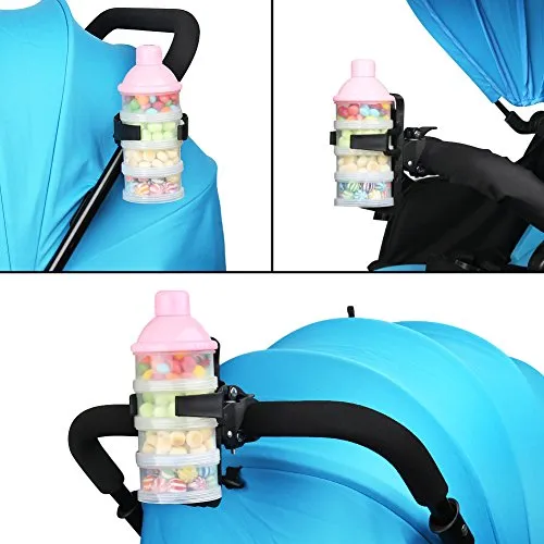 Accmor Bike Water Bottle Holder No Screws, Bike Cup Holder, 360 Degree Rotating Bike Water Bottle Cage, Drink Holder for MTB Bike Stroller Motorcycle,2 Pack