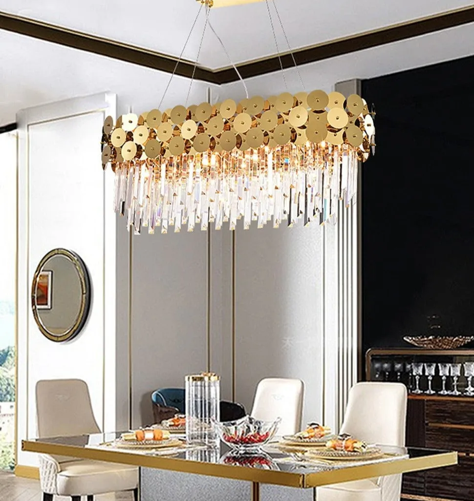 Adara Oval Crystal Chandelier