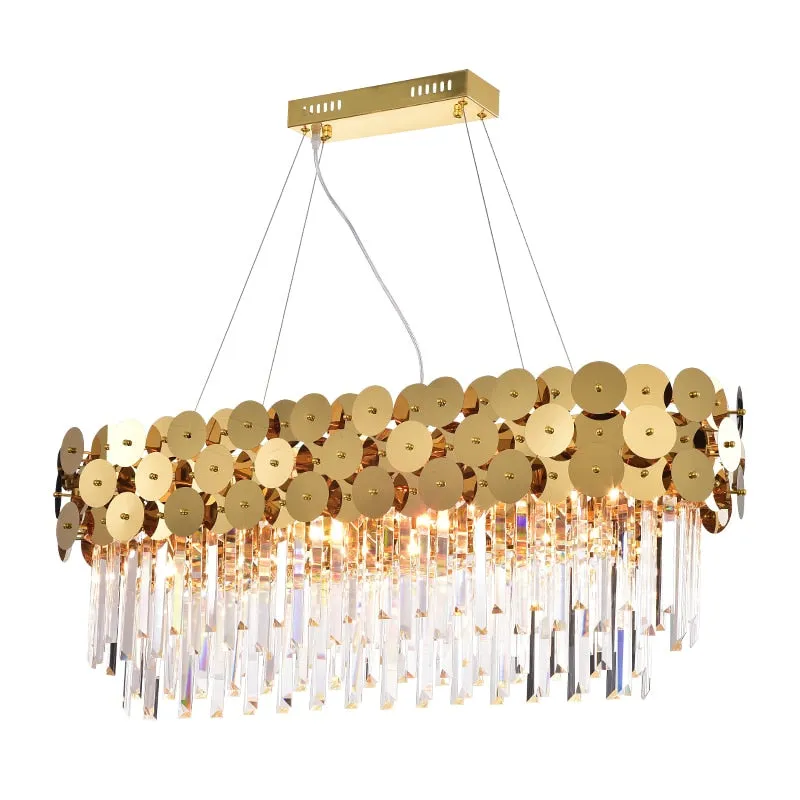 Adara Oval Crystal Chandelier