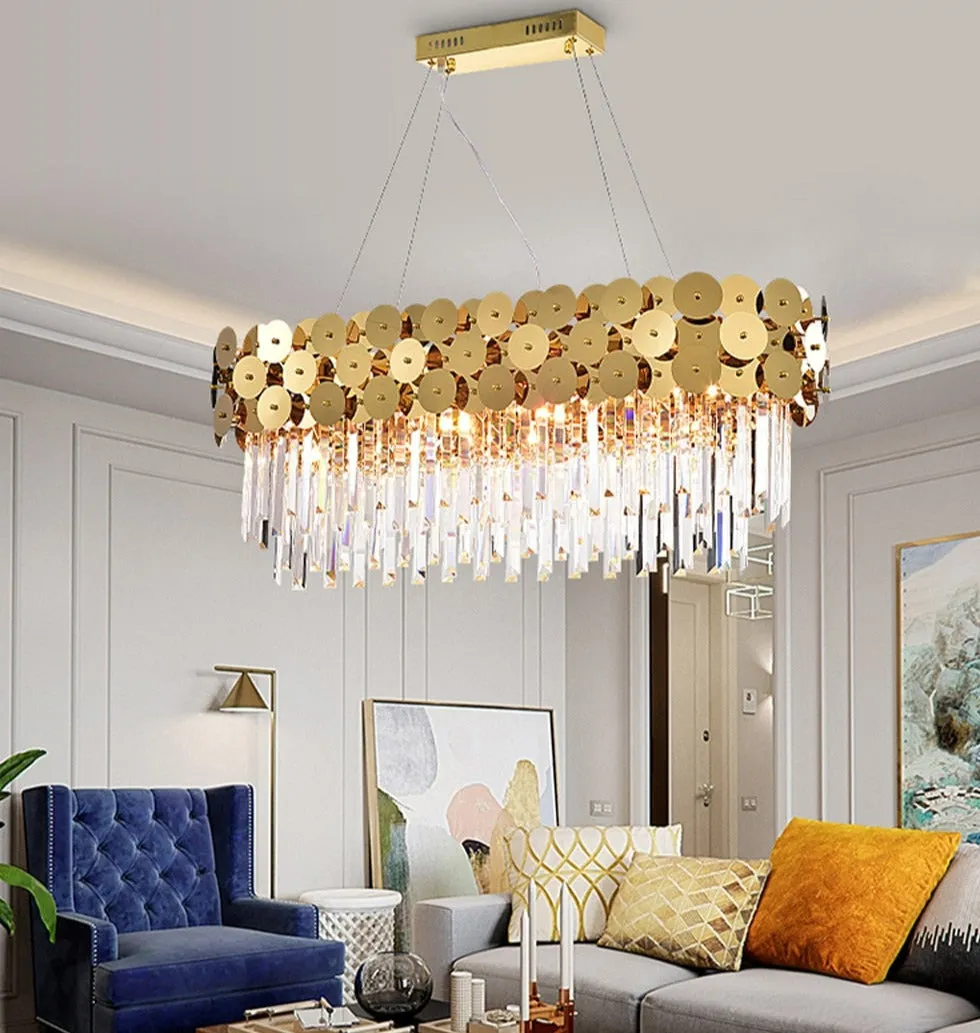 Adara Oval Crystal Chandelier