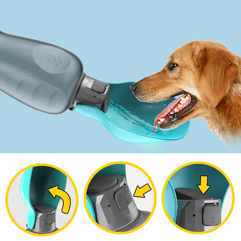 AdventurePaws Portable Dog Water Bottle: Leak-proof Hydration for Outdoor Fun