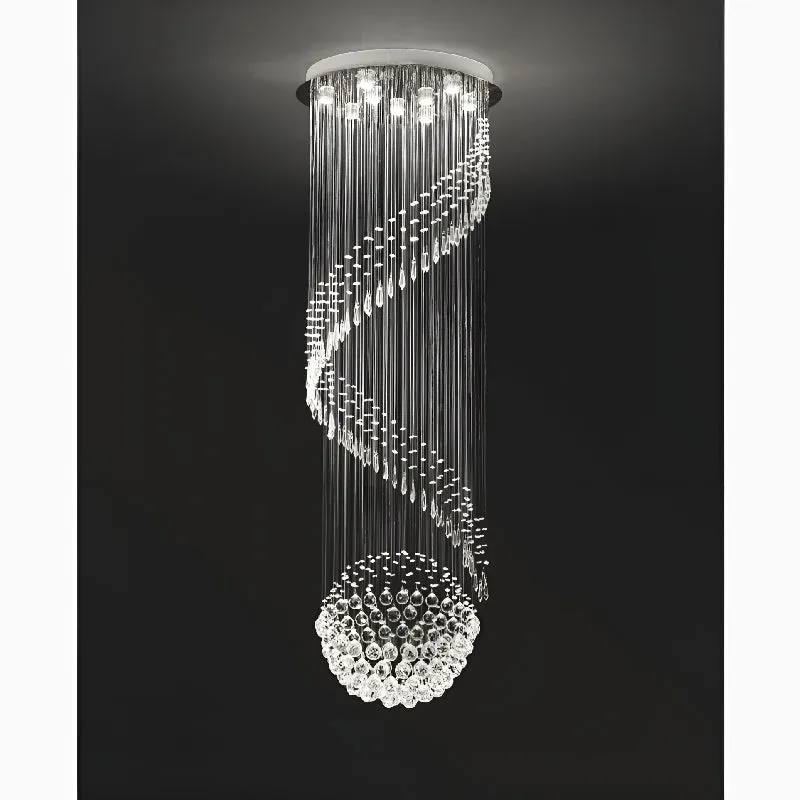 Agrate Brianza | Luxury Elegant Cascading Glass Chandelier