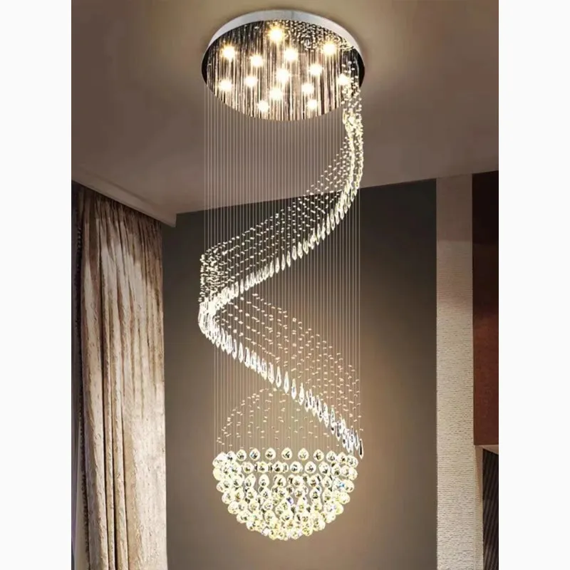 Agrate Brianza | Luxury Elegant Cascading Glass Chandelier