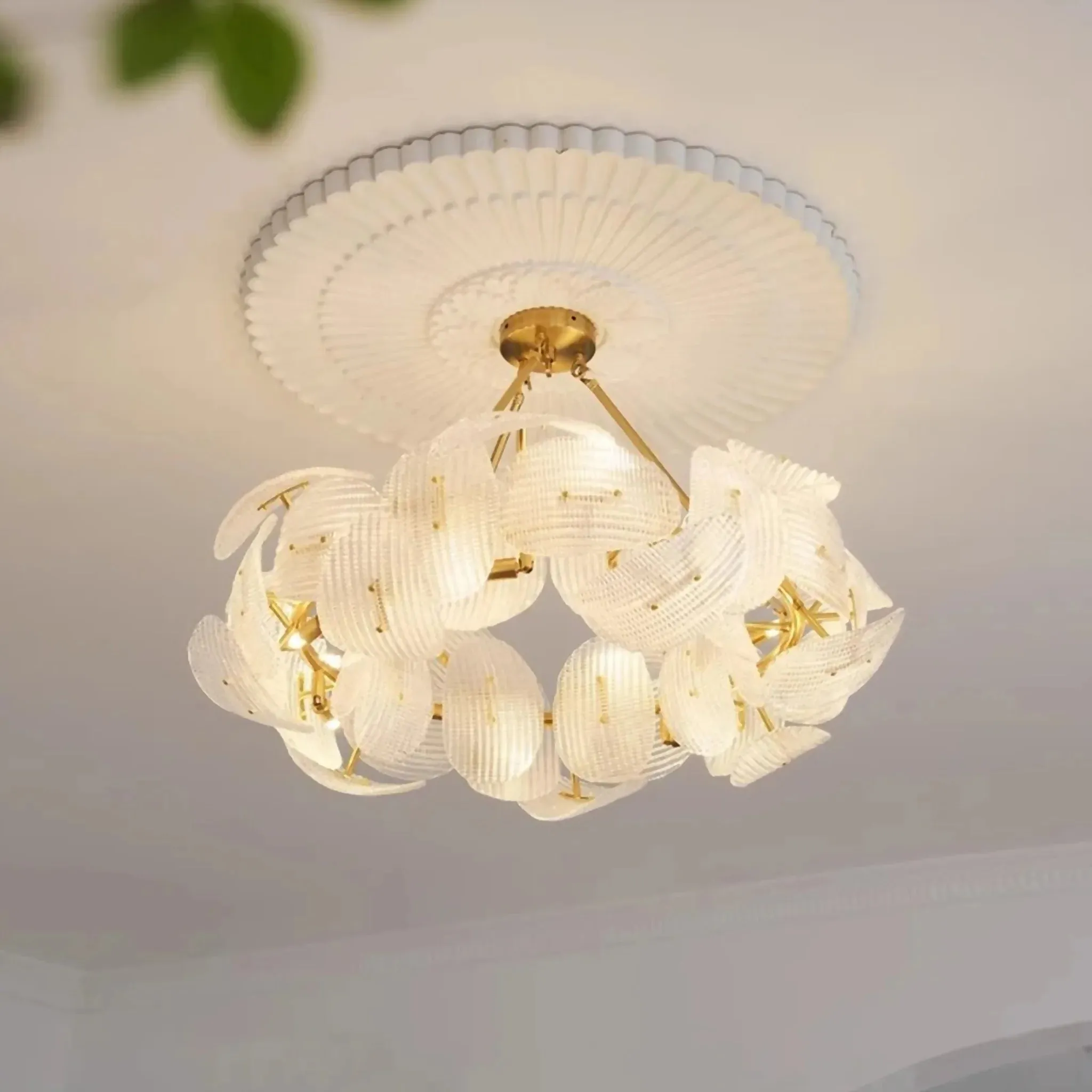 Alì | Luxury Creative Big Flower Shape Glass Chandelier