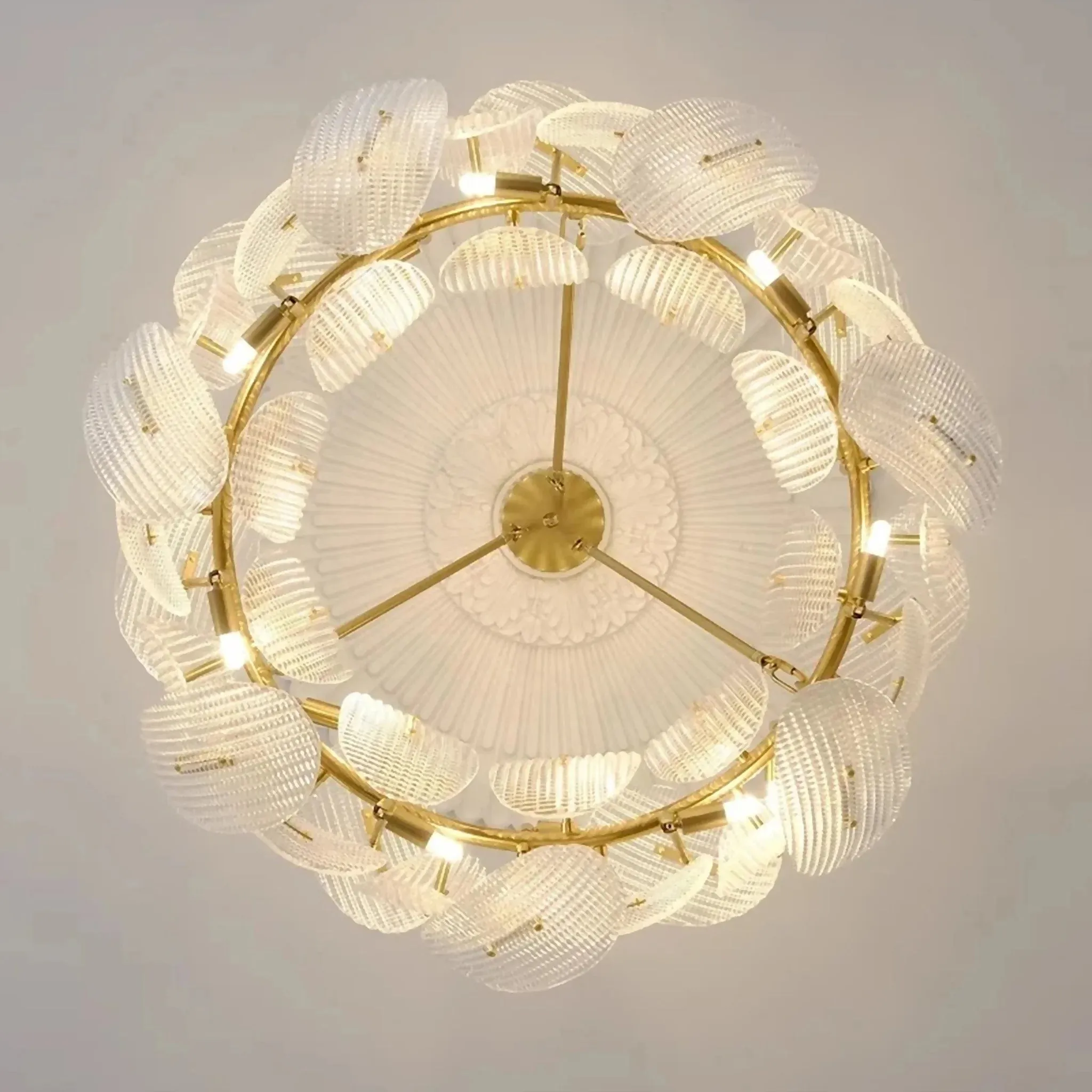 Alì | Luxury Creative Big Flower Shape Glass Chandelier