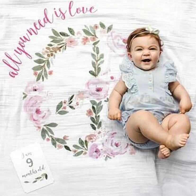 All You Need Is Love - Swaddle and Cards Set