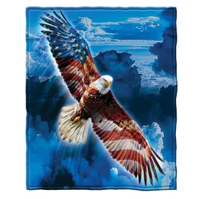 American Eagle Super Soft Plush Fleece Throw Blanket