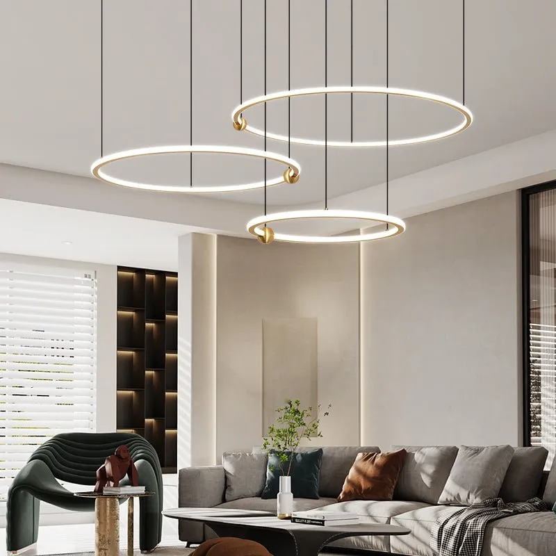 ANELLI Solid Brass Circular Chandelier