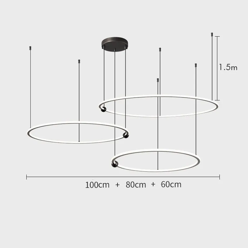 ANELLI Solid Brass Circular Chandelier