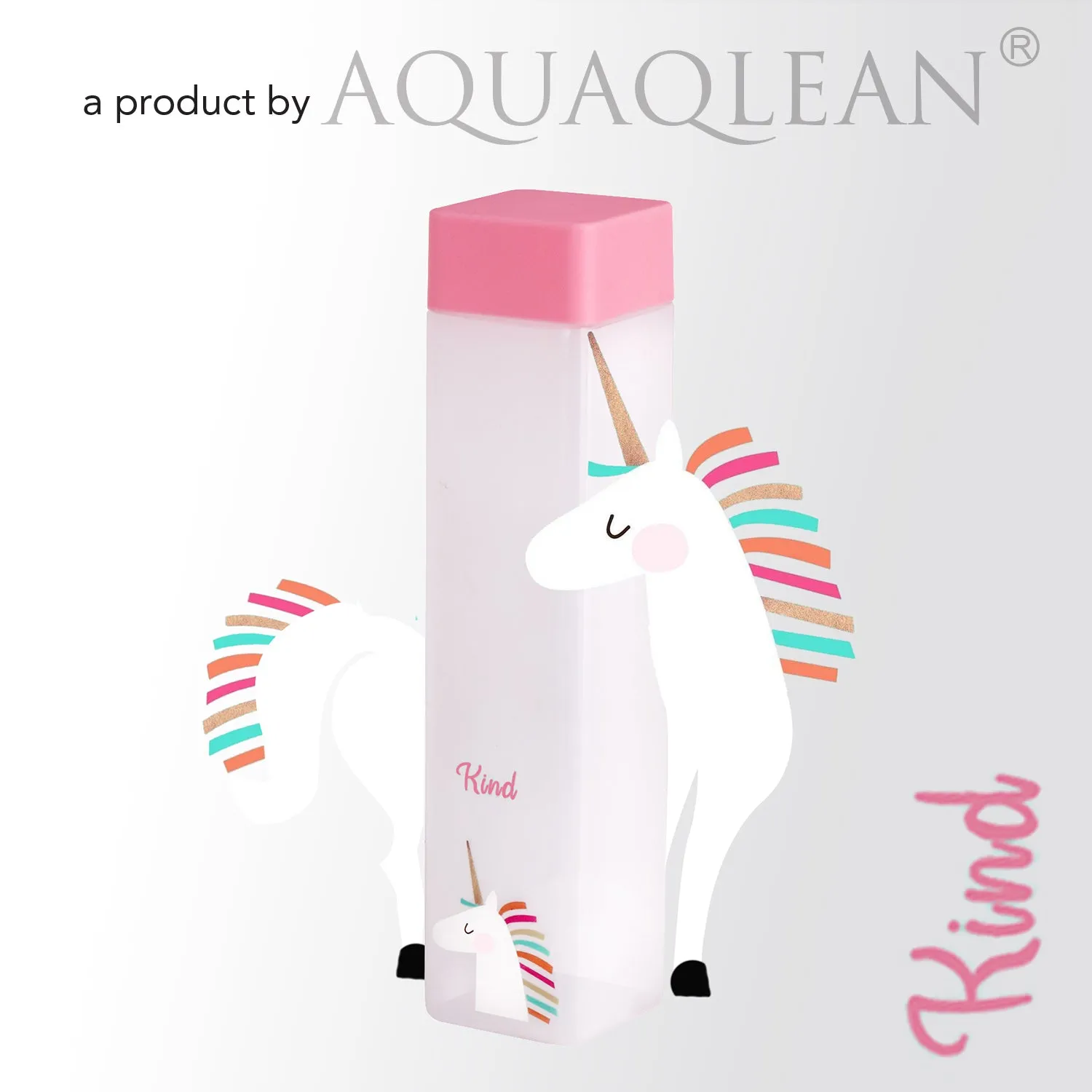 Aquaqlean Frosty 950ml - Choose Your Personality  Kids & School Water Bottle - Curious (Bear) 1 Pcs Pack