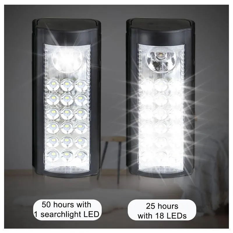 Auto Mode & Built-In Plug Rechargeable Led Lantern Light Q-Led019 Black