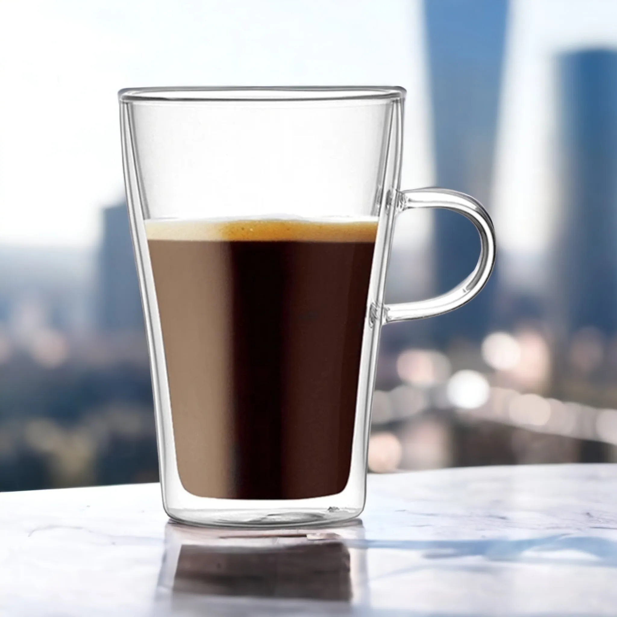 Barista Borosilicate Double Wall Café Latte Mug 300ml 2pc 10251