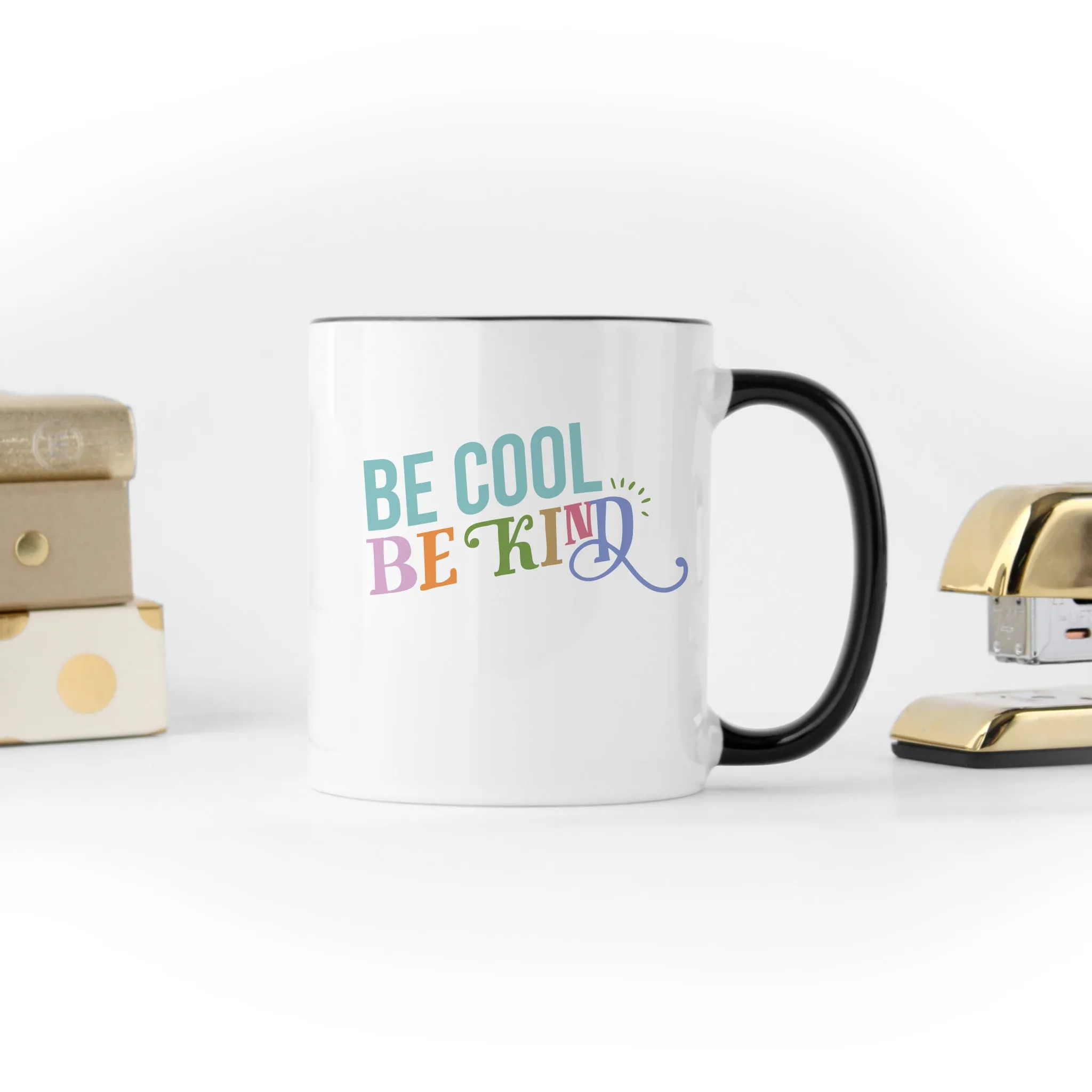 Be Cool Be Kind Color Swash Mug