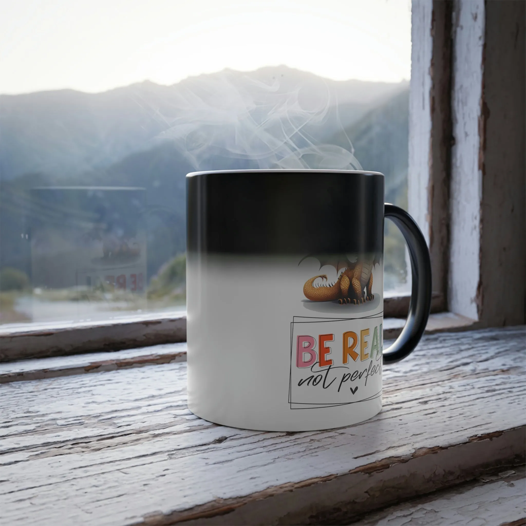 Be real, not perfect 11oz Color Morphing Mug