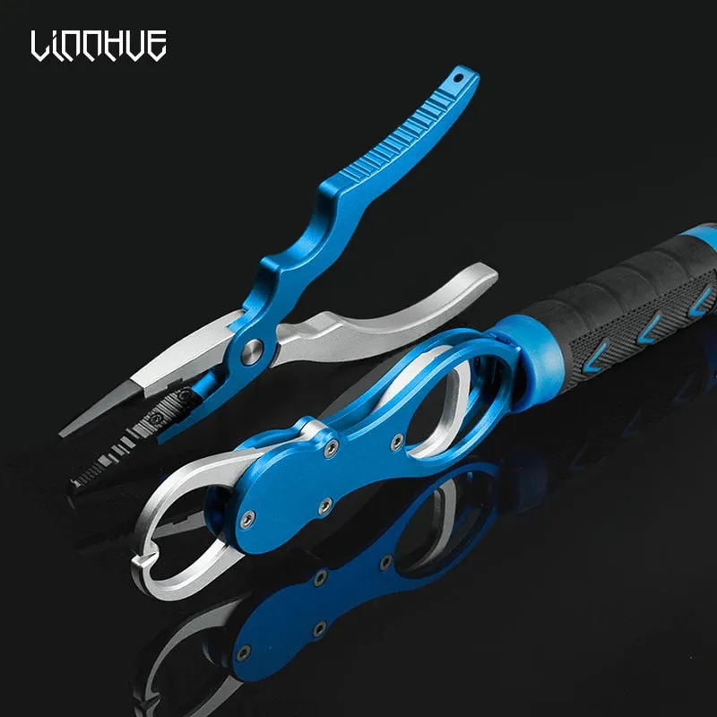 Best Aluminum Alloy Fishing Pliers Grip Set Fishing Tackle Gear Hook Recover Cutter Line Split Ring Fishing Accessories