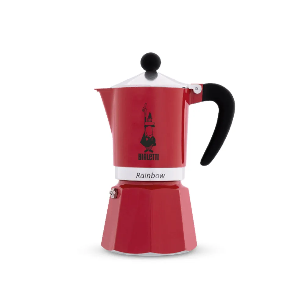 Bialetti Rainbow Moka Express 3-Cup Stovetop Espresso Maker