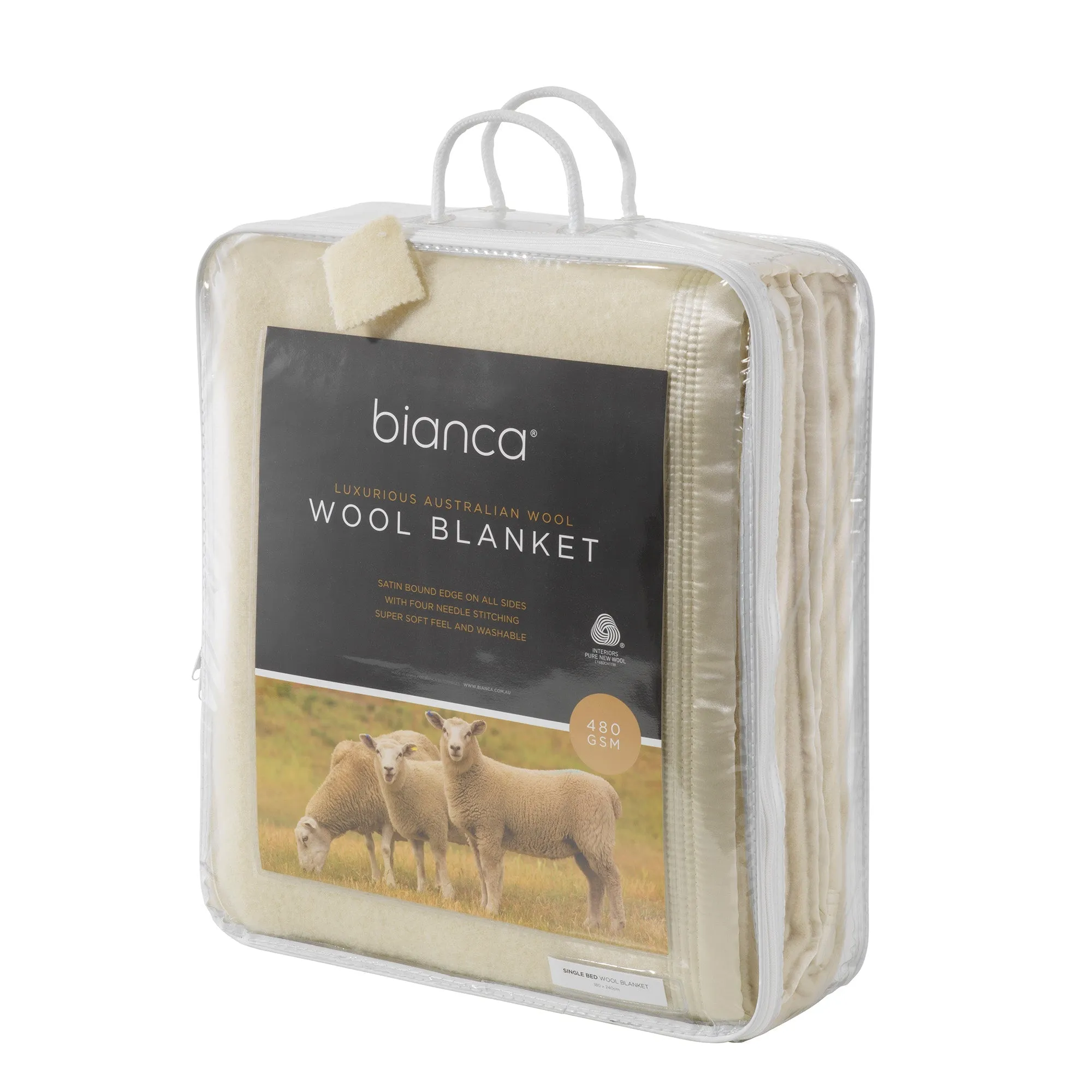 Bianca Australian Wool Blanket - Cream