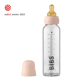 BIBS Baby Glass Bottle Complete Set Latex 225ml