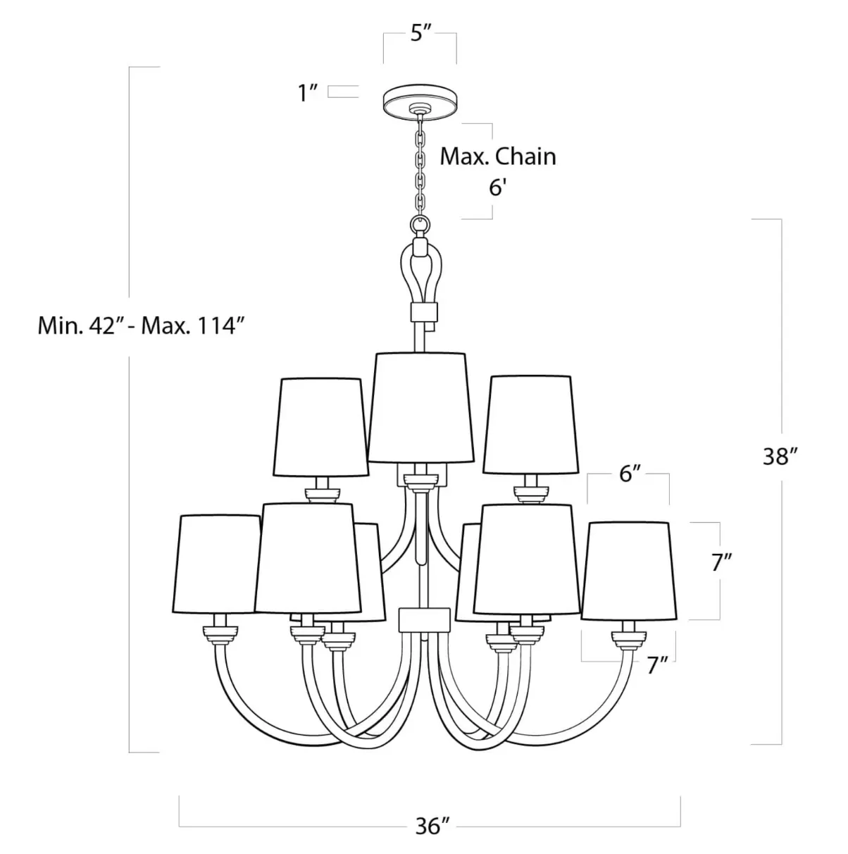 Bimini Chandelier - Large