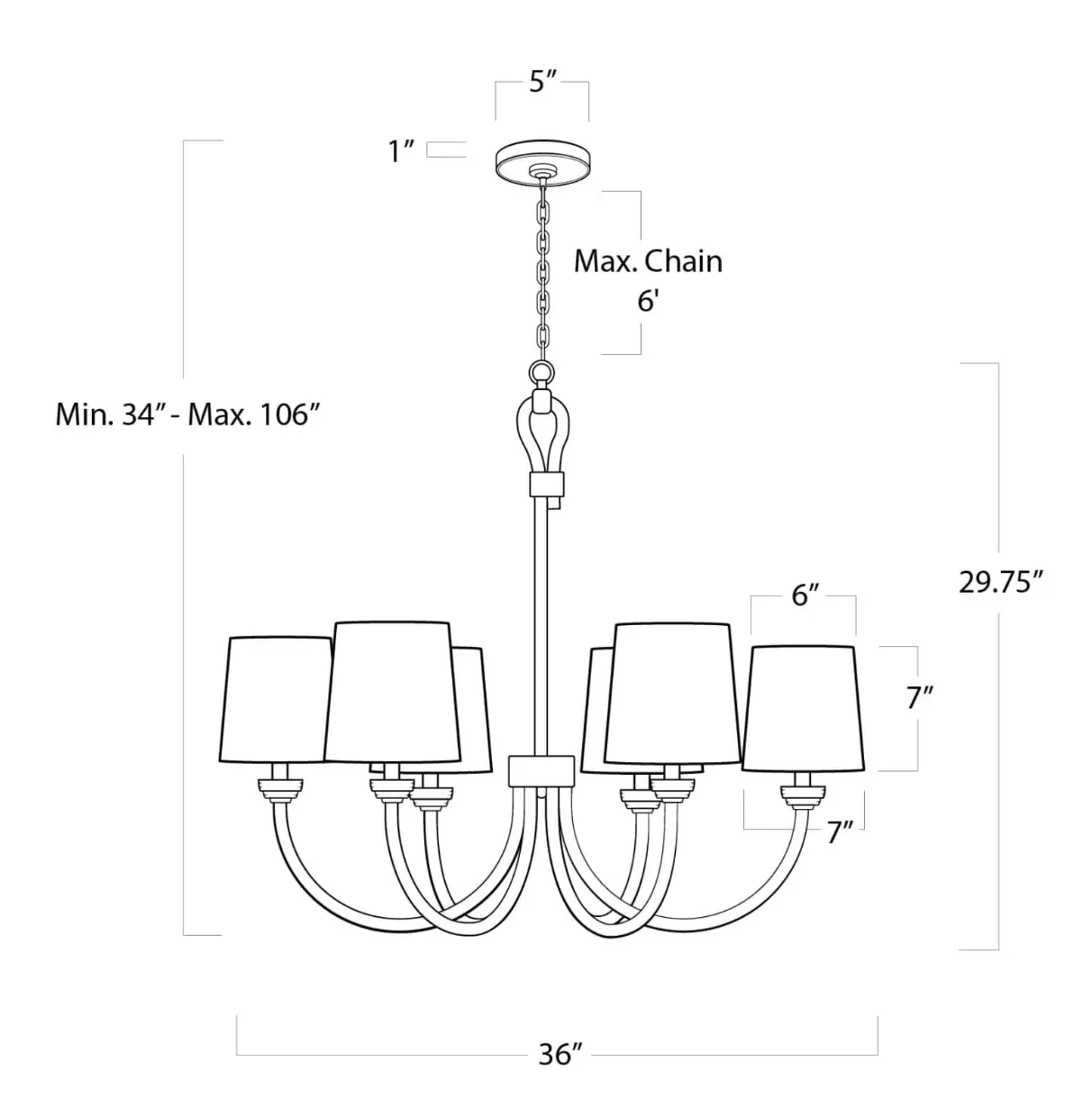 Bimini Chandelier - Small