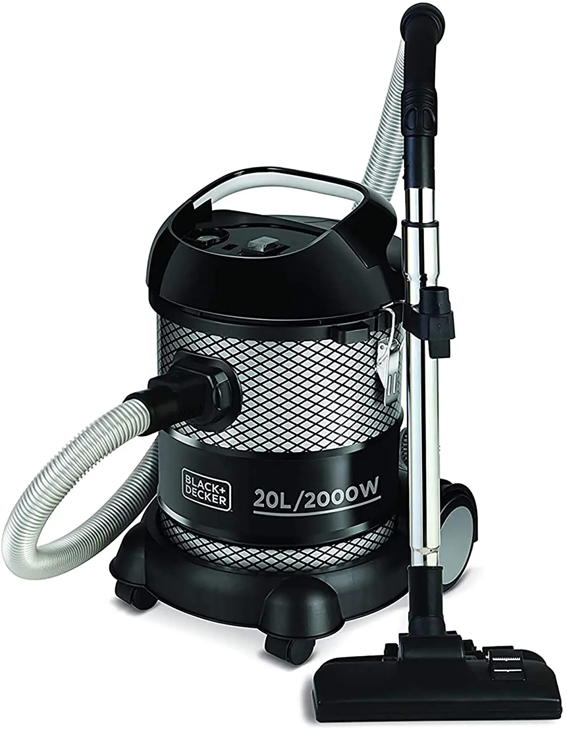 Black Decker, Barrel Vacuum Cleaner 20 Litre, 2000 Watt Black, BV2000