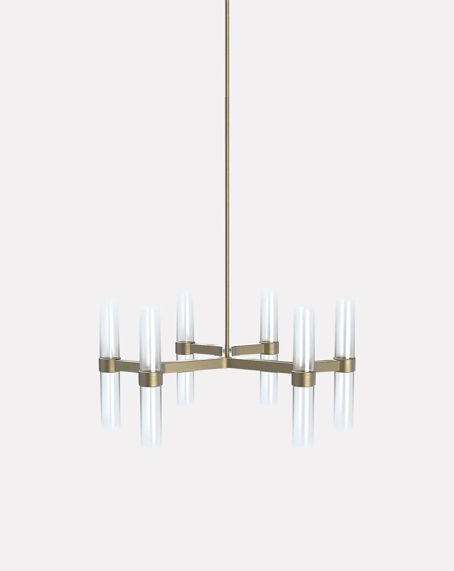 Branch Frosted Ombre Single Chandelier