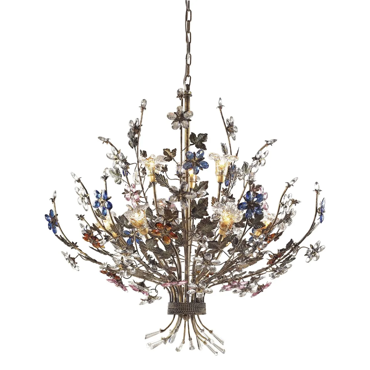 BRILLARE 36'' WIDE 9-LIGHT CHANDELIER