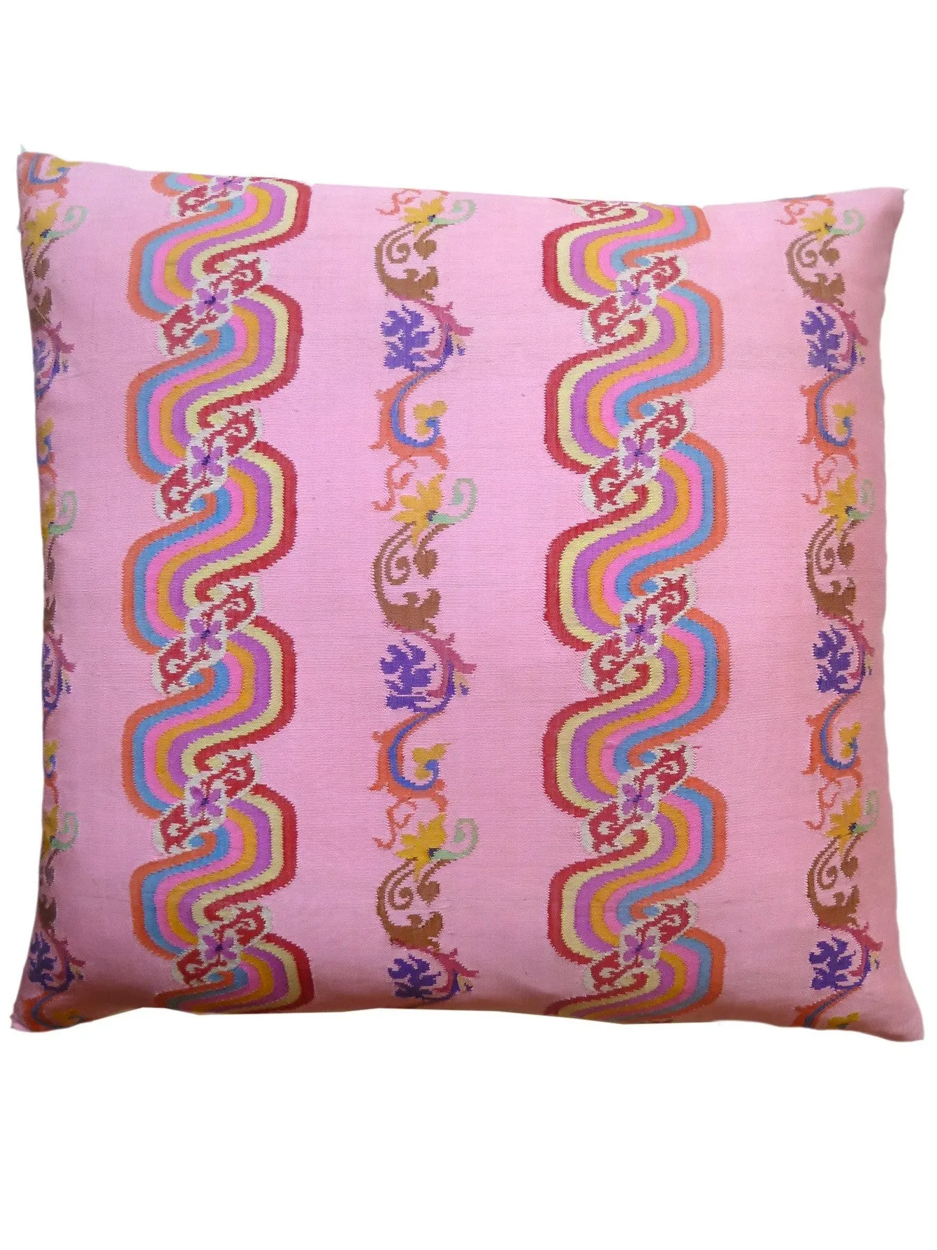 Burmese Silk Pillow Pink