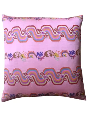 Burmese Silk Pillow Pink